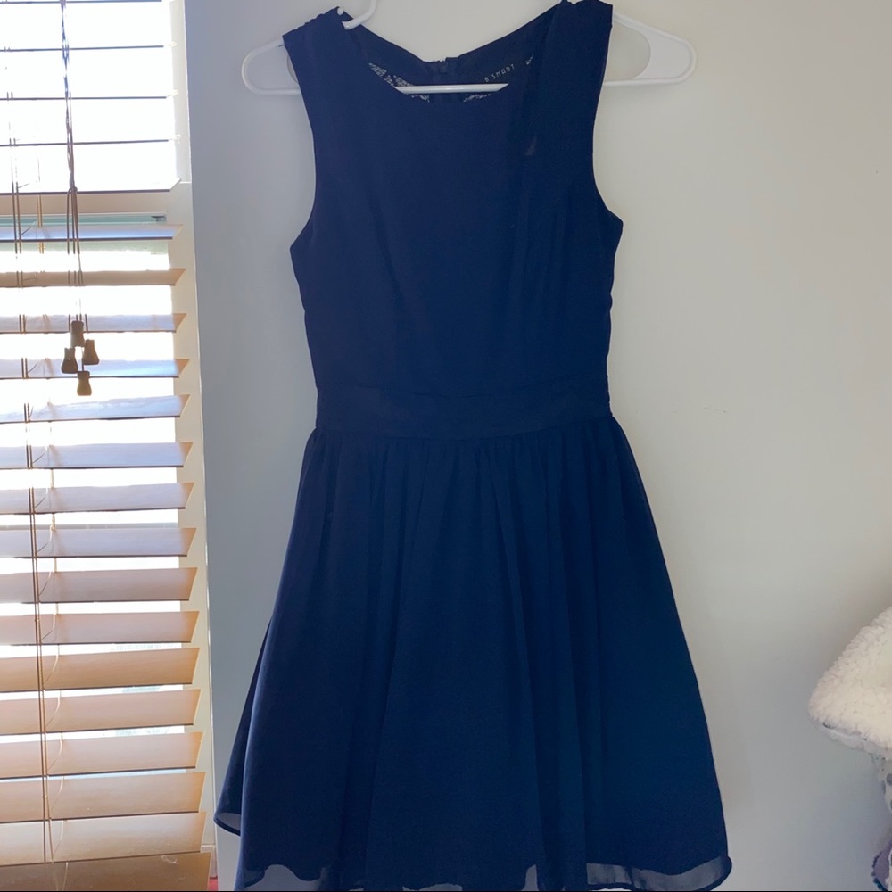 Navy Blue Homecoming Dress